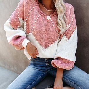 Vici VIVIANNA EMBELLISHED CHENILLE SWEATER